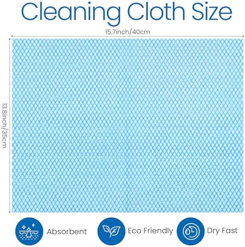 Tioncy 400 Pcs Disposable Cleaning Cloths Reusable Handy Wipes for Kitchen Multi-purpose Disposable Cleaning Towels and Dish Cloths Absorbent Cleaning Cloth Wipes for Kitchen and Home(Colorful) - Image 2