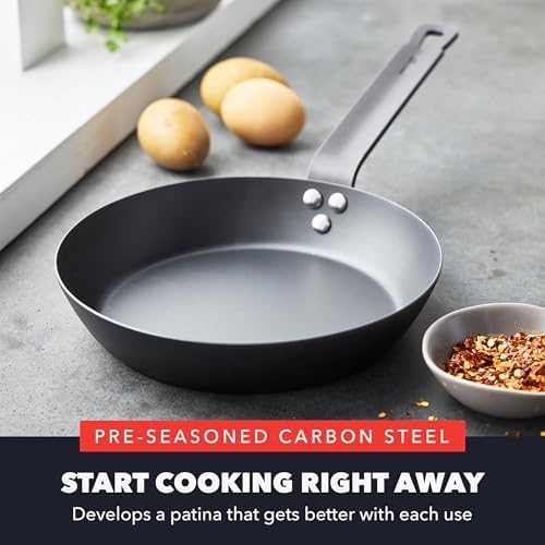 GreenPan x Bobby Flay 8" Pre-Seasoned Carbon Steel Frying Pan Skillet - Image 2