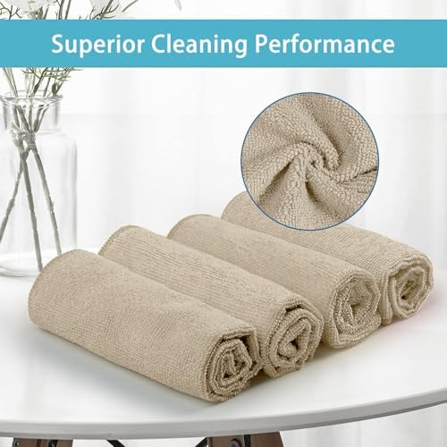 HOMEXCEL 50PK Microfiber Cleaning Cloth, Cleaning Rag for Home, 11.5x11.5in - Image 2