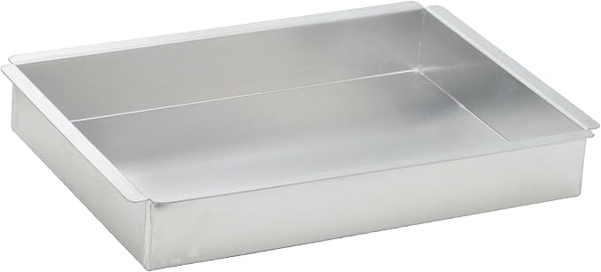 Winco 2-Inch Deep Aluminum Rectangular Cake Pan, 9" by 13",(Pack of 6) by Winco