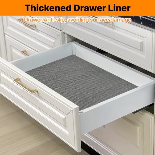 Shelf & Drawer Liner for Kitchen Cabinets Non-Adhesive Grey 12in x 20FT - Image 5