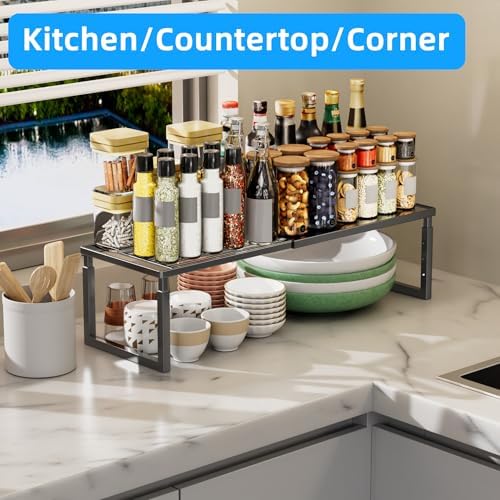 Cabinet Shelf, 1 Pack Expandable Shelf for Kitchen Storage - Image 6