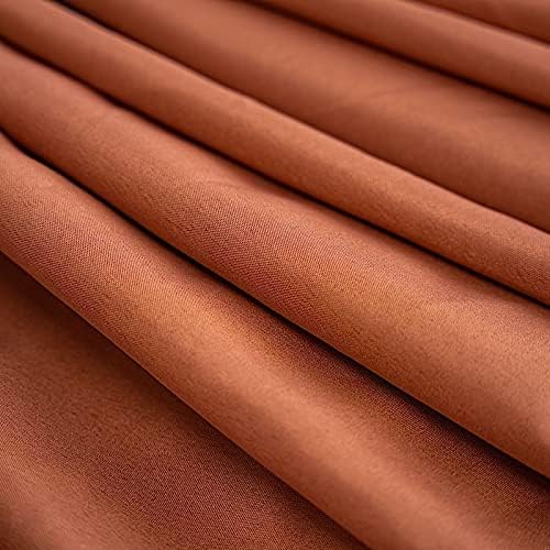 BalsaCircle 10 pcs 108 inch Terracotta Round Washable Polyester Easy-Care Tablecloth for Indoor and Outdoor Bridal Shower Wedding Events Kitchen Dining - Image 7