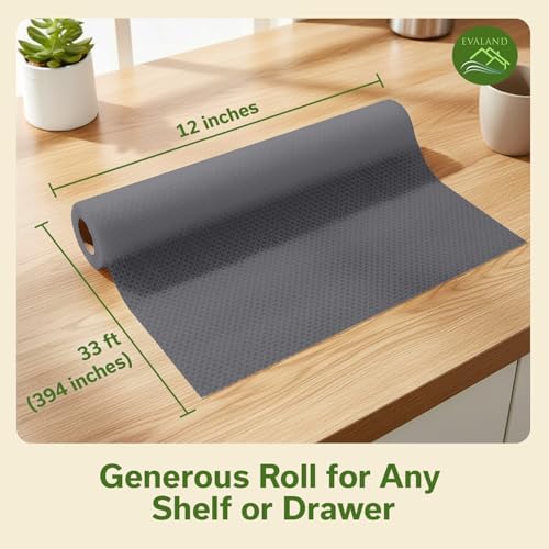 EVALAND Shelf Liner Cabinet Liner Non-Adhesive Drawer Liner 12 in x 33 FT - Image 2