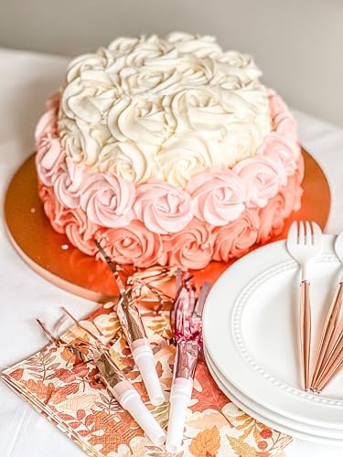 10 Inch Cake Board Drums Round, 6-Pack, Rose Gold, Sturdy 1/2” Thick for Heavy Or Multi-Tiered Cakes - Image 6