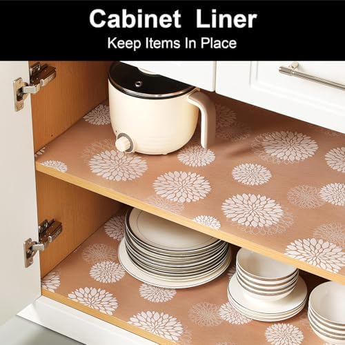 Cooyes Shelf Liners for Kitchen Cabinets Waterproof Kitchen Cupboard Mats - Image 3