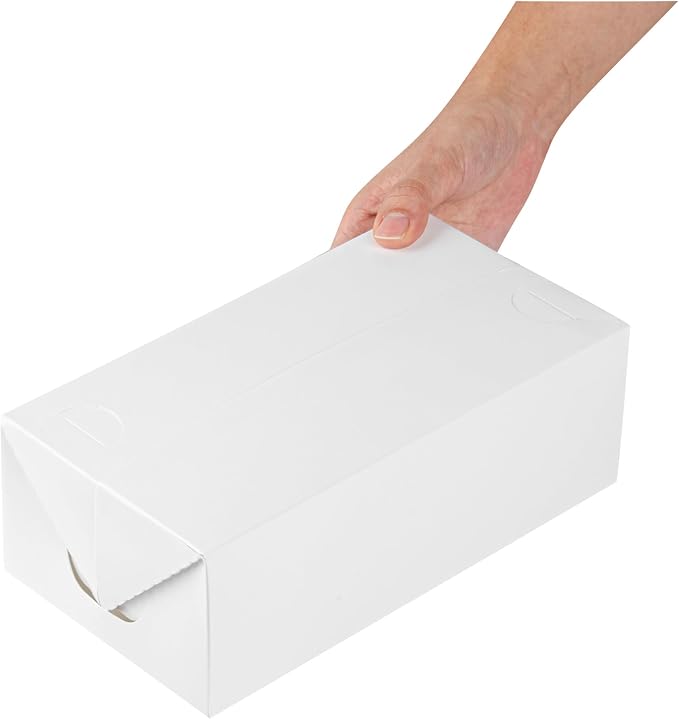 Restaurantware Take Out Lunch Box 400 Count 8.86 x 4.88 x 3.07 Inches Paper Disposable Container Recyclable Food Box Greaseproof Spill-Resistant White - Image 9