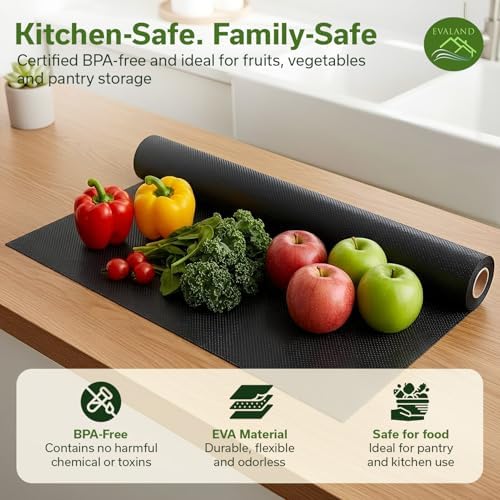 EVALAND Shelf Liner Cabinet Liner Non-Adhesive Drawer Liner 12 in x 33 FT - Image 6