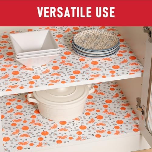 Cooyes Shelf Liners, 2-in-1 Non-Slip Fridge Mats, Absorb Excess Moisture, No-BPA Multiple Sizes for Glass Shelves, Kitchen Cabinets, Drawers (17.7 W x 24 L Inches, Dasiy-6 Pack) - Image 6