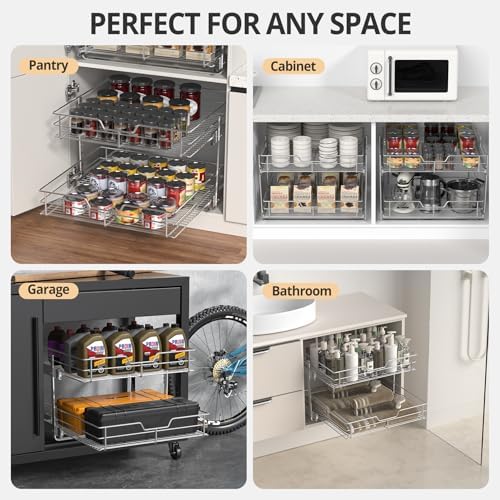 Pull Out Cabinet Organizer,22¼'' Slide Out Kitchen Organizers and Storage - Image 5