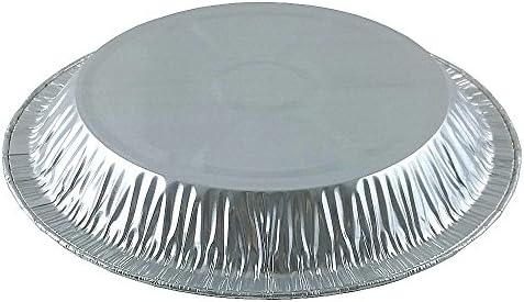 PACTOGO 9" Aluminum Foil Pie Pans 1 1/4" Extra Deep with Clear Dome Lids - Made in USA Disposable Tins (Pack of 25 Sets) - Image 4