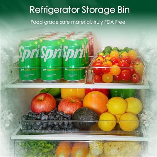 Criusia Drawer Organizer Set, Acrylic Non Slip Non Cracking Kitchen Drawer Storage Tray Large Size Divider, Multifunctional Storage for Cosmetics, Bathroom, Tools, Kitchen and Office (8 PACK) - Image 6