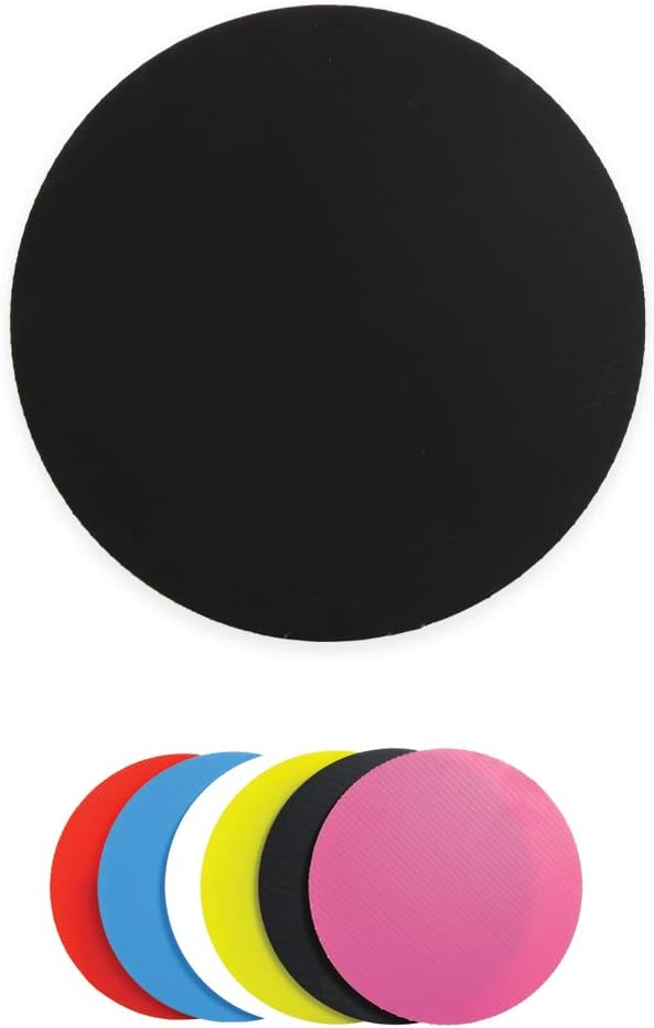 10 Pack Round Cake Boards 6 inch, 8 inch or 10 inch Multiple Colors, Reusable Corrugated Plastic (Black, 6) - Image 2