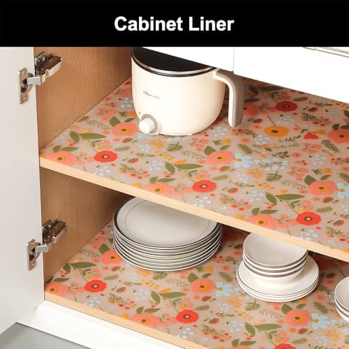 Cooyes Shelf Liner – Premium Non-Adhesive Cabinet & Drawer Liner for Kitchen – Waterproof Shelf Paper with Modern Pattern – Durable EVA Cabinet Mat – Easy to Cut （24" W x 360" L） - Image 4