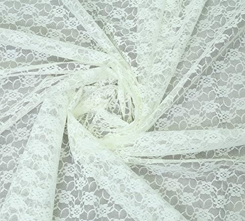 MDS Pack of 25 Wedding 12 x 108 inches Lace Table Runner for Wedding, Decorations for Birthday Parties, Banquets, Graduations, Engagements, and Runners fit Rectangle, Round Table- Ivory - Image 3