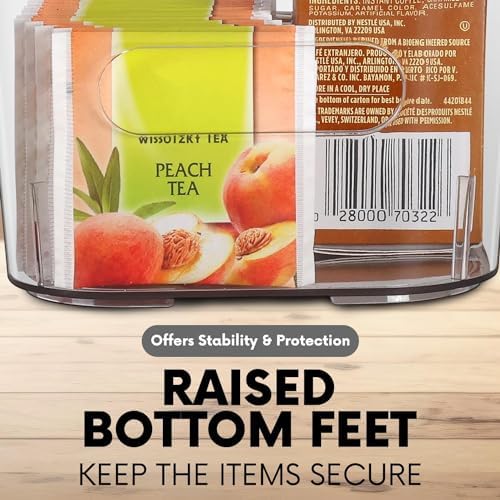 Clear Plastic Storage Bins for Kitchen Organization or Pantry Organizers and Storage, Freezer Fridge Organizer Containers Bin for Organizing Refrigerator Closet Cabinet Organizers - Image 4