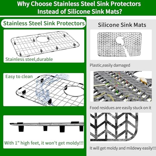Sink Protectors for Kitchen Sink 26-1/8" x 14-1/8" with 1PCS Sink Strainer - Image 6