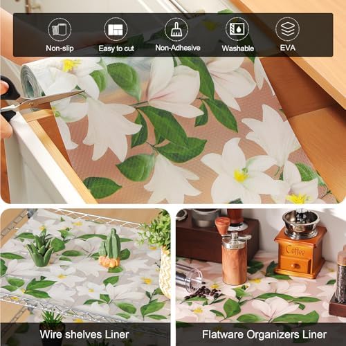 Cooyes Shelf Liner – Premium Non-Adhesive Cabinet & Drawer Liner for Kitchen – Waterproof Shelf Paper with Modern Pattern – Durable EVA Cabinet Mat – Easy to Cut （24" W x 360" L） - Image 5