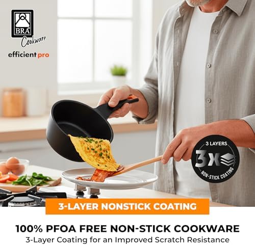 BRA COOKWARE Efficient Pro 10-Piece Cookware Set | Cast Aluminum Nonstick - Image 5