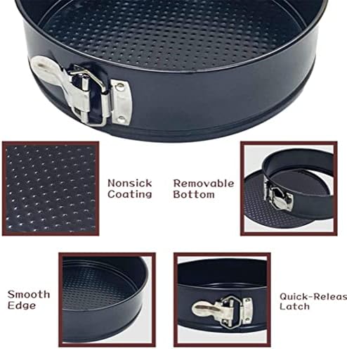 Utoolmart Springform Cake Pan, Carbon Steel Sturdy Non-Stick Leakproof Round Cheesecake Pan, Scratch-Resistant Springform Pan, 4 Inch - Image 4