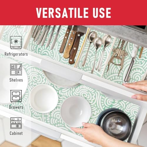 Cooyes 17.7" × 24" Fridge Liners for Refrigerator, Drawer & Shelf Liners for Kitchen Cabinets Non-Adhesive, Breathable Cloth Material, Non-Slip, BPAfree, Machine Washable, Keep Produce Fresh Longer - Image 6