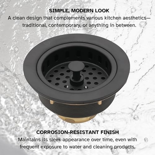 Westbrass A214-12A 3-1/2" Post Style Large Kitchen Sink Basket Strainer, Antique Bronze - Image 4