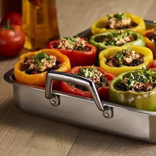 Tramontina 15-Inch Stainless Steel Roasting Pan with Rack - Image 2