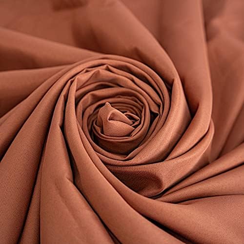 BalsaCircle 10 pcs 108 inch Terracotta Round Washable Polyester Easy-Care Tablecloth for Indoor and Outdoor Bridal Shower Wedding Events Kitchen Dining - Image 8