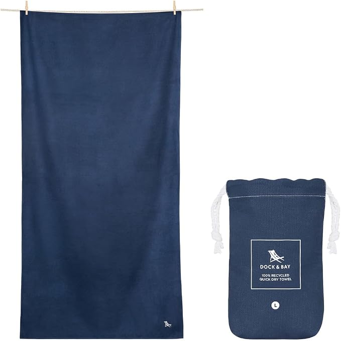 Dock & Bay Beach Towel - Quick Dry, Sand Free - Compact, Lightweight - 100% Recycled - Includes Bag - Set of 6 - Essentials, Large (160x90cm, 63x35) - Image 4