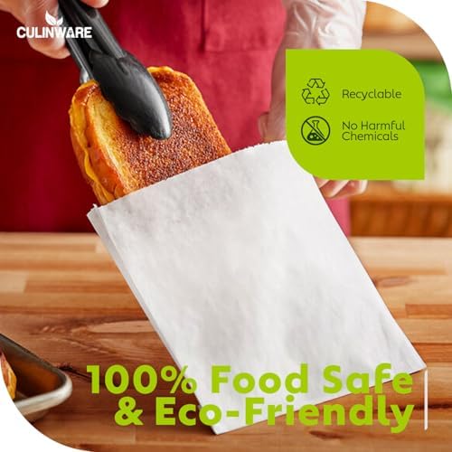 Grease Resistant - Gusseted Paper Sandwich Bags - White (1000Pcs/Pack)(6 x 0,75 x 6,75) - Image 5