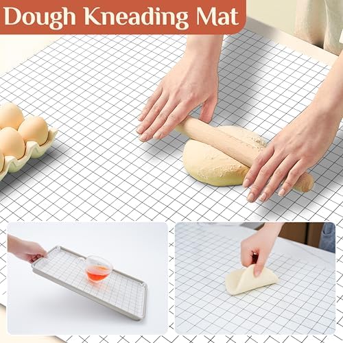 GTJ Silicone Baking Mat Roll, Reusable Baking Sheet Liners, 12 in x 10 ft | Free Cut to Size, Food-Grade, Non-Stick, Non-Slip, For Dough, Pastry, Air Fryer, Freeze Dryer, Oven Pan, Kitchen Counter - Image 5