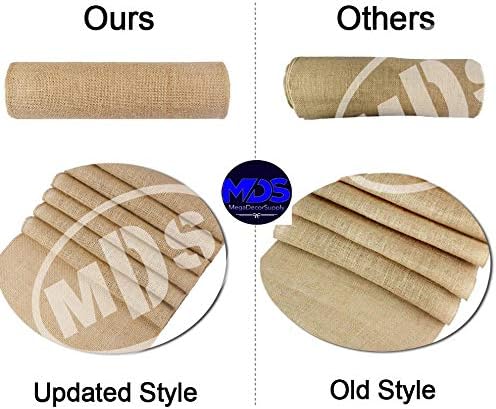 MDS® Pack of 10 Natural Burlap Table Runner, 12 x 108 Inch, Jute Rustic Farmhouse Boho Table Decor for Wedding Reception, Dining Table, Bridal Shower, Baby Shower & Party Decorations - Yellow - Image 8