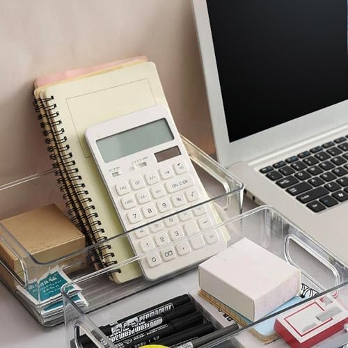 Clear Plastic Storage Bins, Pantry Organizers and Storage or Kitchen Organization and Storage Containers Bins for Organizing, Fridge, Freezer, Bathroom, Pantries, Refrigerator, Cabinet Organizer Bin - Image 5