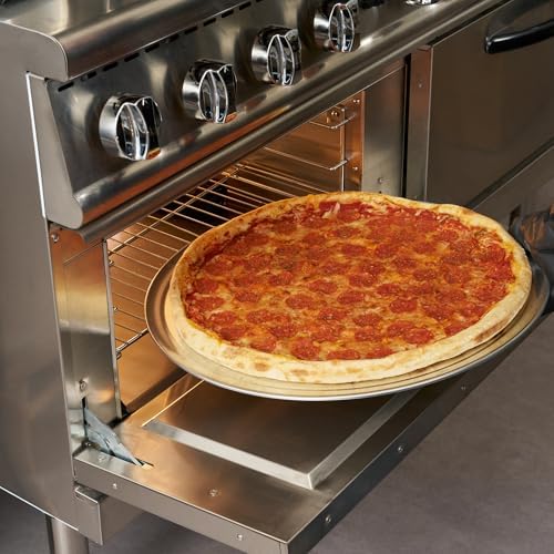 Restaurantware 22 Inch Aluminum Pizza Pan 1 Count Wide Rim Silver Pizza Pan, Heat Conductive Round Pizza Tray, Lightweight Corrosion-Resistant Serving Tray For Restaurant Or Home Use - Image 5