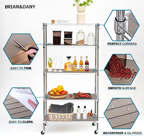 BRIAN & DANY Wire Shelf Liner, Set of 10, 13.4" x 23.2" Charcoal - Image 5