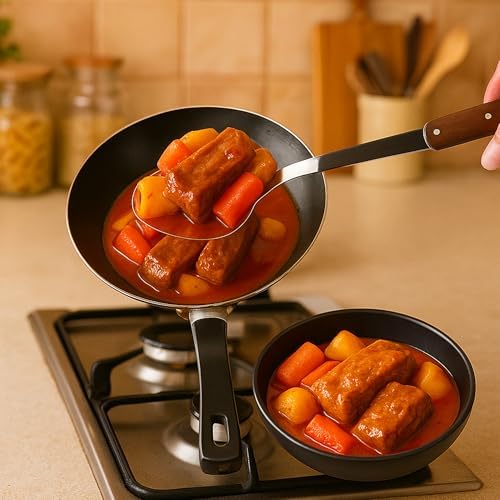 FJNATINH Stainless Steel Cooking Utensils Set, Mirror Polished 6 Pieces Kitchen Utensils Set, Kitchen Tools Set With Wooden Handle Non-Stick Heat Resistant,Dishwasher Safe, Easy to Clean - Image 6
