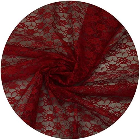 VDS Pack of 10 Floral Lace Table Runners Centerpiece Cloth Linen for Wedding Bithday Graduation Engagement Ceremony Events Party Banquets Table Decoration (12x108 inch) (Apple Red) - Image 4