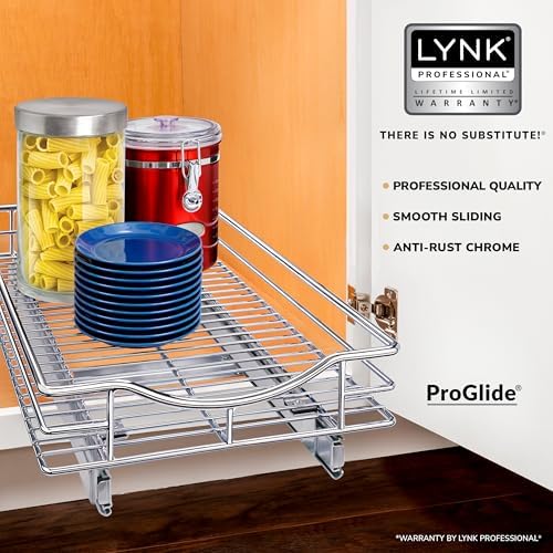 LYNK PROFESSIONAL® Pull Out Cabinet Organizer, Kitchen Slide Out Drawer - Image 2