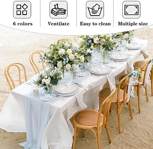 Fitable 6 Pack Navy Tablecloths 70x108 Inch for 6 Foot Rectangle Tables - Image 7
