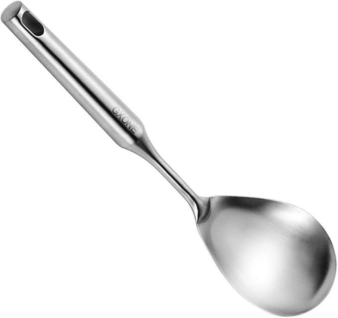 Large Serving & Cooking Spoon,for Cooking and Buffets,304 Stainless Steel by GXONEHomeKitchen
