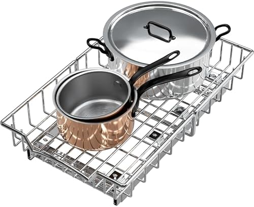 Simple Houseware Under Cabinet Pull Out Sliding Shelf Drawer, 18Dx11W by SimpleHouseware