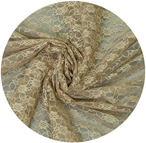 VDS Pack of 12 Floral Lace Table Runners Centerpiece Cloth Linen for Wedding Bithday Graduation Engagement Ceremony Events Party Banquets Table Decoration (12x108 inch) (Champagne) - Image 4