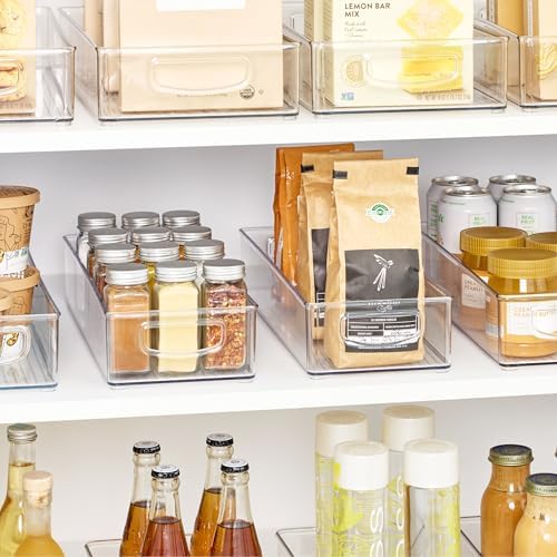 iDesign Slim Extra Long Clear Storage Bin | Narrow, Stackable, Kitchen or Pantry Organizer - Image 3