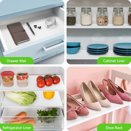 Shelf Liners for Kitchen Cabinets, Cupboard Drawer Mats 23.6"× 236.2" - Image 2