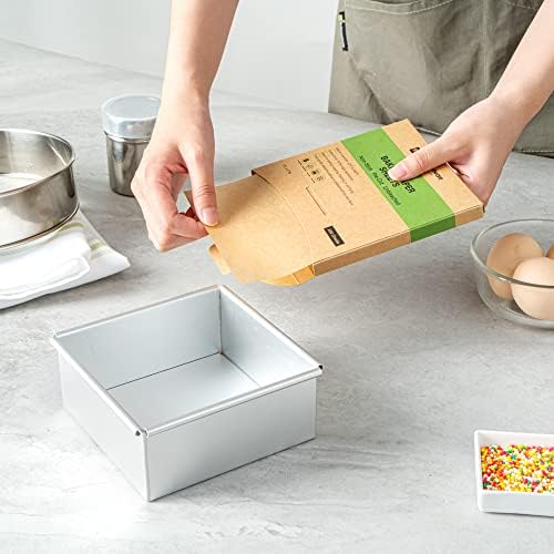 Restaurantware-Pastry Tek 5 x 5 Inch Parchment Paper Sheets, 200 Greaseproof Baking Sheets For Oven - Pre-cut, Double-Sided Silicone Coating, Unbleached Paper Nonstick Baking Sheet, Reusable - Image 5