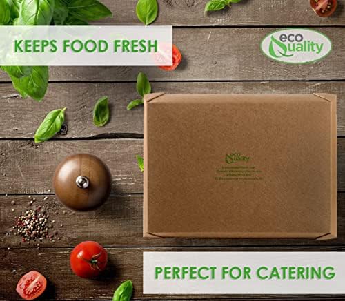 Take Out Food Containers 49 oz Kraft Brown Paper Take Out Boxes Microwaveable Leak and Grease Resistant Food Containers, Food Truck,Recyclable Lunch Box #2 by EcoQuality (25) - Image 6