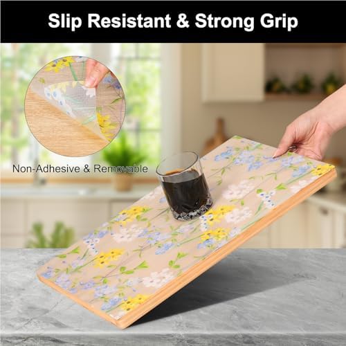 Cooyes Shelf Liner – Premium Non-Adhesive Cabinet & Drawer Liner for Kitchen – Waterproof Shelf Paper with Modern Pattern – Durable EVA Cabinet Mat – Easy to Cut （11.8" W x 360" L） - Image 2