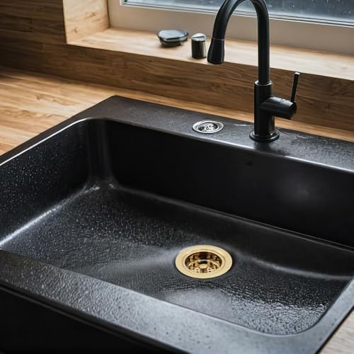 Westbrass A214-01 3-1/2" Post Style Large Kitchen Sink Basket Strainer, Polished Brass - Image 2