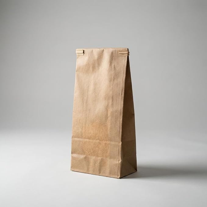 AwePackage Compostable Natural Kraft Paper Tin Tie Bag with Window (100, 14-16 oz) - Image 4