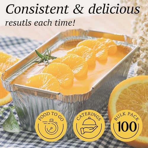 (110 Pack Aluminum Loaf Pans with Lids, Disposable Bread Tins for Baking, Lunch Containers, Single Serve Baking Dishes - Foil Loaf Pans, Aluminum Bread Pans (7.8 x 4.3 x 2 Inches) - Image 6
